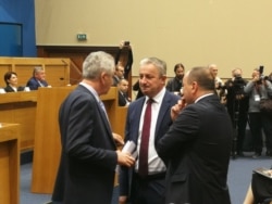 Šarović i Borenović (na forografij) uputili su oštre kritike na račun SNSD-a i Dodika
