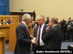 Šarović i Borenović (na forografij) uputili su oštre kritike na račun SNSD-a i Dodika