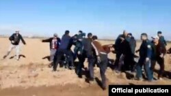 Village residents in Uzbekistan clashed with police on February 14 after they were told their homes would be demolished.