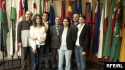 RFE/RL Azerbaijan Service staff, RFE/RL's Prague Broadcast Operations Center, 25Apr2007