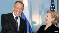 U.S. Secretary of State Hillary Clinton and her Russian counterpart, Sergei Lavrov, were all smiles when she presented him with a mock "reset button" in Geneva early last year.