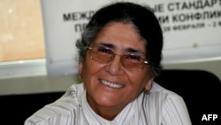 Таджикская правозащитница и юрист Ойнихол Бобоназарова. 