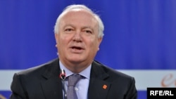 "The last five to six months in the western Balkans have been -- let's be frank -- the most peaceful, productive, hopeful of the last recent history," Spanish Foreign Minister Miguel Moratinos said.