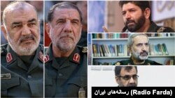 The commander of IRGC’s Central regional HQ “Sarallah”, Hossein Salami, his deputy Mohammad Kousari, and provincial deputies Mohammadreza Yazdi (the Capital), Hassan Hassanzadeh (Tehran), and Yousef Molaei (Alborz).