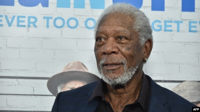 The list includes actor Morgan Freeman, who is accused by Moscow of having recorded a video in 2017 in which he claimed Russia was plotting against the United States.