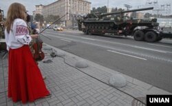 Репетиція військового параду в Києві до Дня Незалежності України, 19 серпня 2016 року