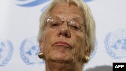 Карла дель Понте, член независимой комиссии ООН по Сирии. 