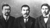 Алаш қайраткерлері (солдан оңға қарай): Ахмет Байтұрсынұлы, Әлихан Бөкейхан және Міржақып Дулатұлы.
