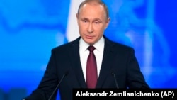 Володимир Путін 20 лютого заявив про готовність Росії націлити ракети на США в разі загрози