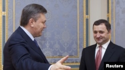 Premierul Vlad Filat primit de președintele Ucrainei