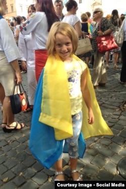 Учасниця «Маршу миру» в Римі