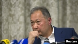 Бывший президент Кыргызстана Курманбек Бакиев. Минск, 22 октября 2015 года.