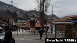 Baščaršija, Sarajevo, 23 mart, 2020.