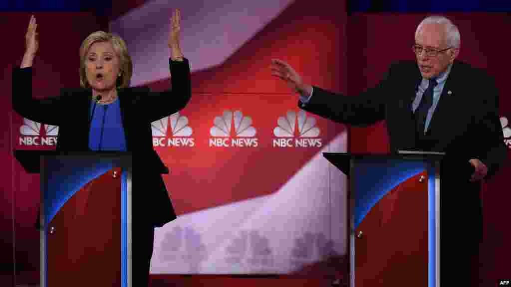 Дебаты Хиллари Клинтон и Берни Сандерса в Южной Каролине 17 января, их транслировал телеканал&nbsp; NBC News