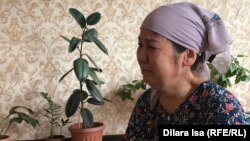Абзалбек Өткіровтің анасы Гүлбаршын Барлыбаева. Шымкент, 9 маусым 2020 жыл.
