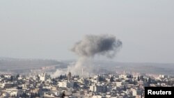 Сирійське місто Анадан зазнало ударів сирійських урядових сил та російської авіації, 3 лютого 2016 року
