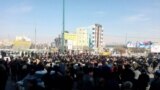 تجمع اعتراضی در کرمانشاه.