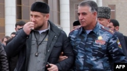 Рамзан Кадыров и министр внутренних дел Чечни Руслан Алханов, архивное фото