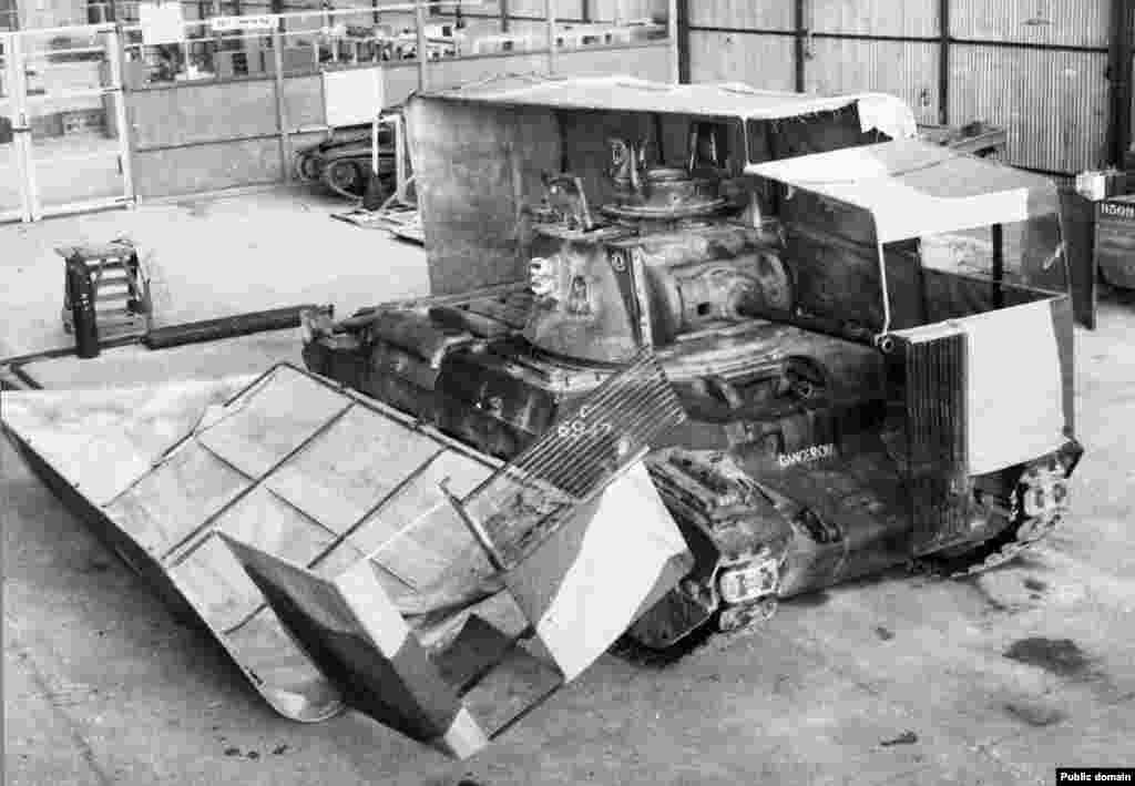 In the leadup to the second battle of El Alamein, British forces disguised tanks as trucks...