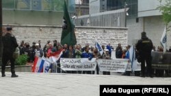 Protest bivših pripadnika Armije BiH i HVO-a u Sarajevu