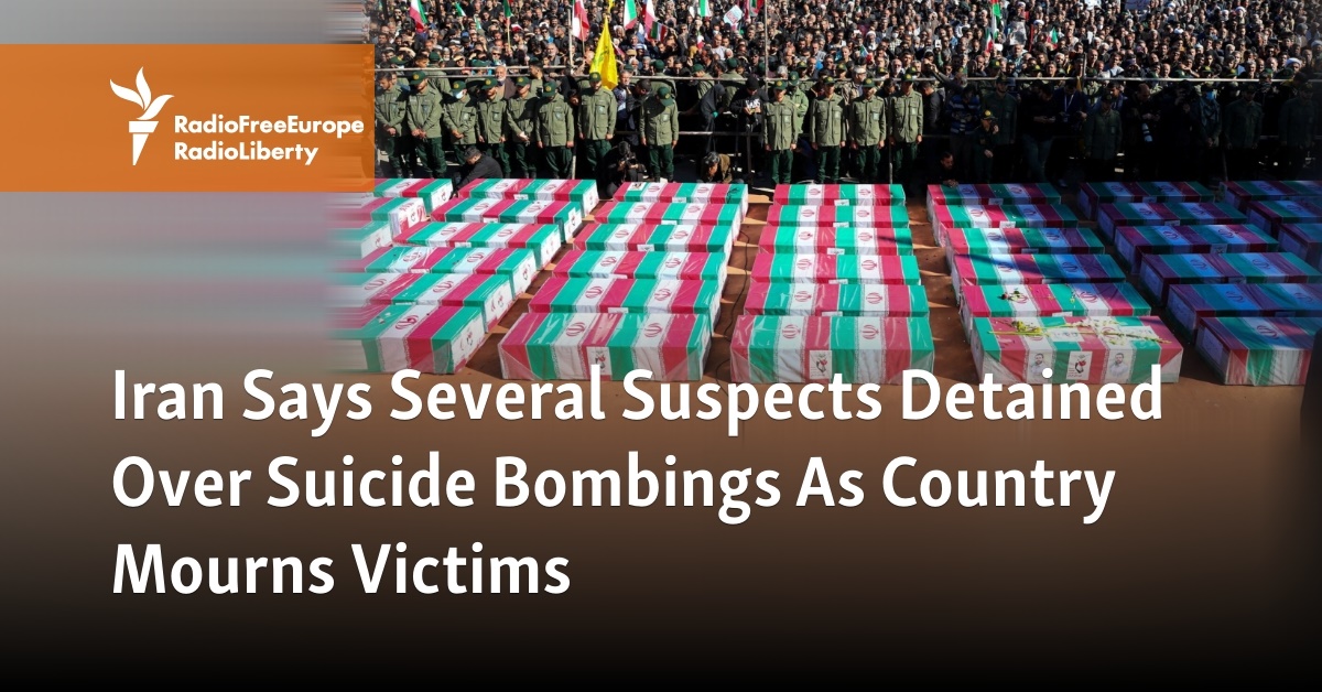 Iran Says Several Suspects Detained Over Suicide Bombings As Country Mourns Victims - Vimarsana News
