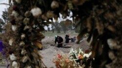 Groblje za preminule od korona virusa, San Lorenco Tezonco, Meksiko Siti, juni 2020.