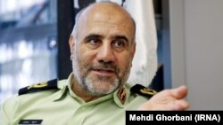 Tehran Police commander Hossein Rahimi in an interview with IRNA news agency in Tehran, undated.