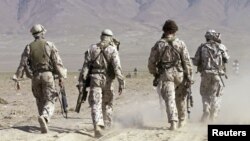 Australian Special Forces task group soldiers take part in a training exercise in Afghanistan in July 2002.