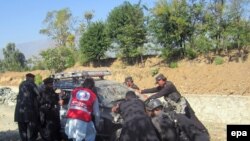 File photo of a bomb attack in Bajaur.