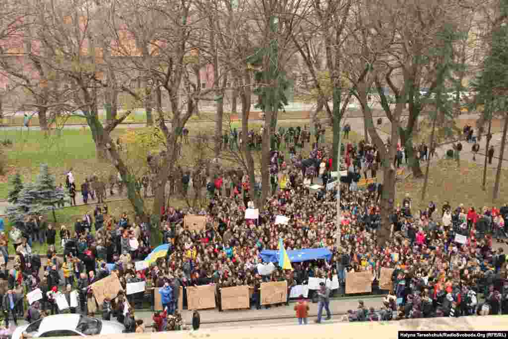 Мітинг у Львові на підтримку євроінтеграції, 22 листопада 2013 року