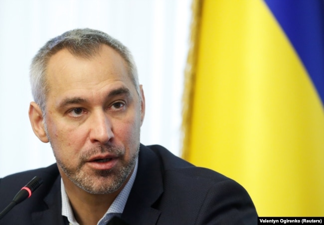 Outgoing Ukrainian Prosecutor-General Ruslan Ryaboshapka (file photo)