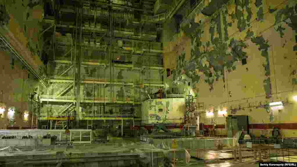 The reactor hall in Unit 1. For years after the disaster, the Chernobyl power complex still produced electricity for Ukraine. The reactor in Unit 1 wasn&#39;t decommissioned until 1996.