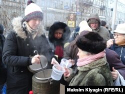 "Еда вместо бомб" в Санкт-Петербурге