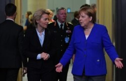 Kancelarja gjermane, Angela Merkel dhe presidentja e Komisionit Evropian, Ursula Von der Leyen.