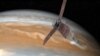 Исследовательский зонд "Юнона" впервые близко облетел Юпитер