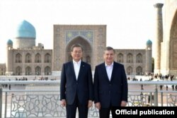 Președintele sud-coreean,Moon Jae-in, în Uzbekistan, 22 aprilie 2019