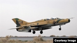 An Iranian F-7 takes off. Decades of Western sanctions against Tehran have made it difficult to get spare parts for the jets and to maintain the fleet.