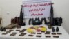 Arms and ammunition allegedly discovered from terrorist groups in Iran's West Azarbaijan Province. May 6, 2020