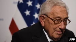 Henry Kissinger, pictured in 2016, has for months advocated a cease-fire in the Ukraine war that would in effect accept some military gains by Russia.