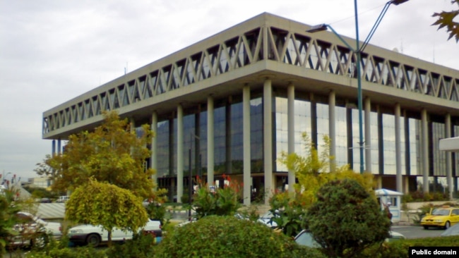 The main building of Iranian state TV in Tehran built in late 70s..