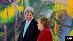 Џон Кери и Ангела Меркел, Берлин, 31.01.2014.