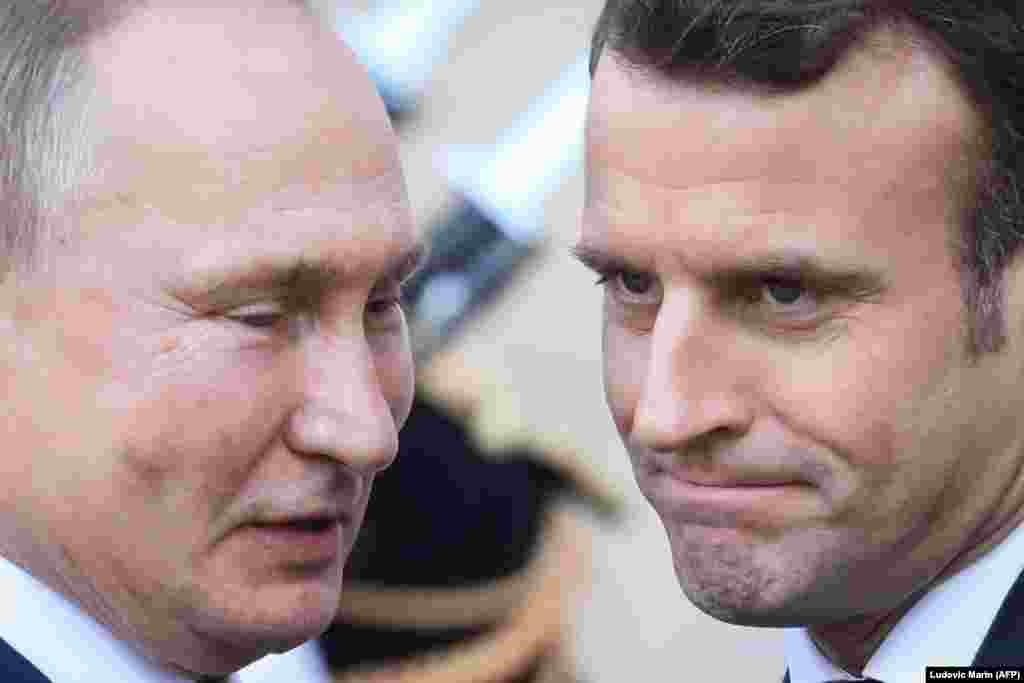 РУСИЈА / ФРАНЦИЈА - Претседателите на Русија и на Франција Владимир Путин и Емануел Макрон разговарале телефонски за ситуација во Иран и ги повикале сите страни да покажат воздржаност, соопшти Кремљ.