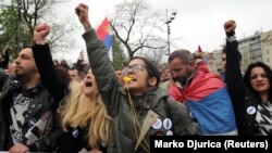 Protesti u Beogradu, 13. april