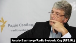 Виктор Ющенко в киевской студии Радио Свобода. 2012 год