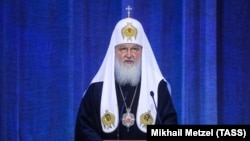 Патриарх Московский и всея Руси Кирилл во время выступления в Кремле, 31 января 2019 г.