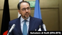 Afghan Foreign Minister Salahuddin Rabbani (file photo)