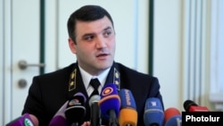 Armenia -- Prosecutor-General Gevorg Kostanian at a news conference in Yerevan, June 25, 2014.