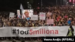 Protest "Jedan od pet miliona" u Beogradu, 2. mart 2019.