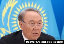 Қазақстан президенті Нұрсұлтан Назарбаев. Ақорда, Астана, 5 қазан 2018 жыл.