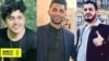 From right to left: Amirhossein Moradi, Mohammad Rajabi and Saeed Tamjidi who have been sentenced to death accused of acts of arson that took place during protests in November 2019.